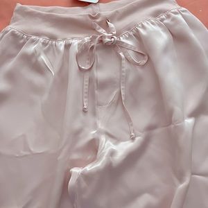 PJ Harlow satin pajama bottoms